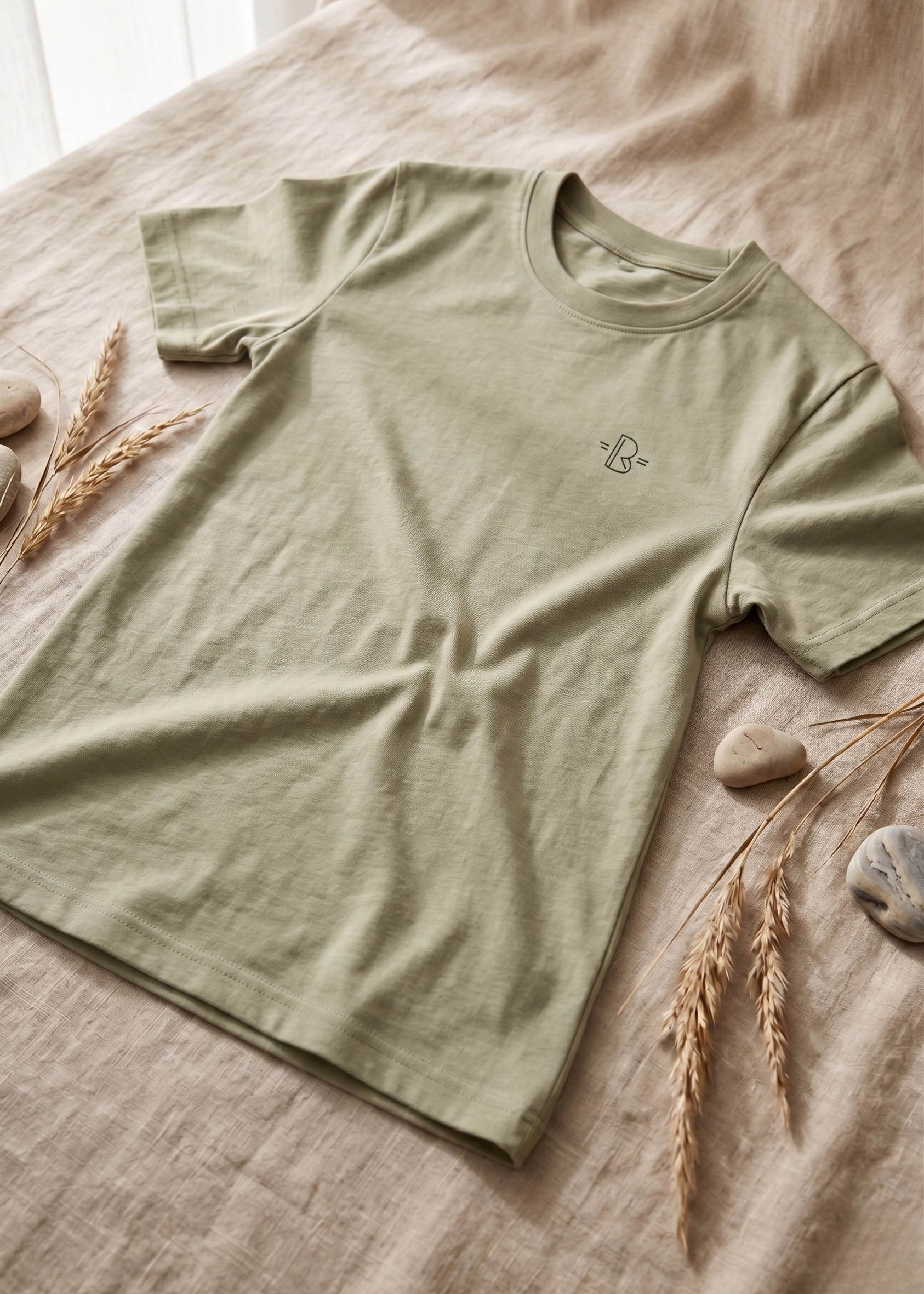 Moss Green Men Regular Fit | Premium Tshirt