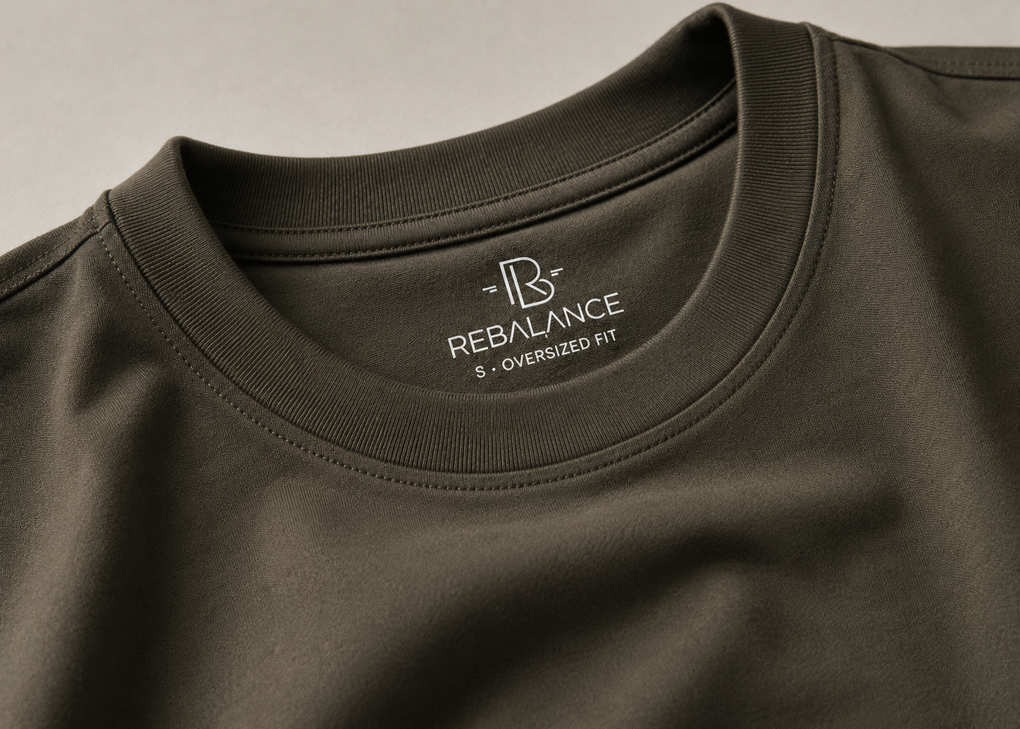 Olive Men Relaxed Fit Cotton T-Shirt