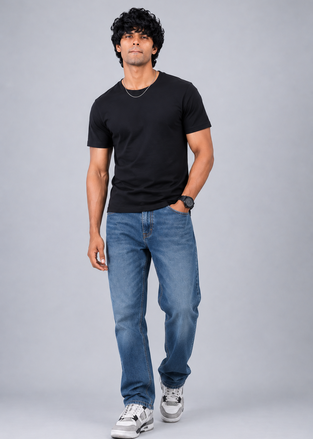 Black Men Regular Fit | Premium Tshirt